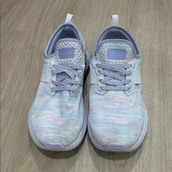 Freely Shoes - Freely 8 Pastel Knit Sneakers - Light Lavender Multi